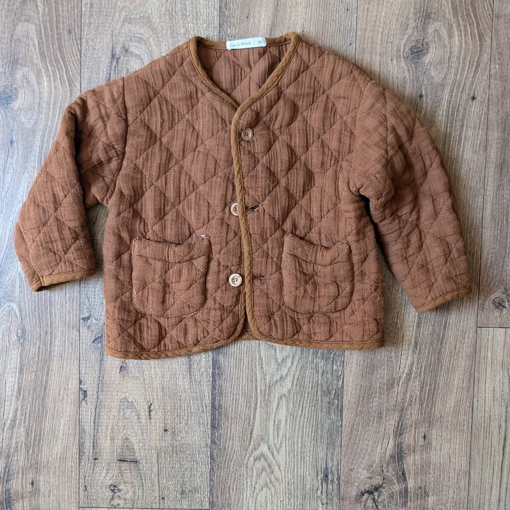 Fin & Vince Quilted Gauze Jacket